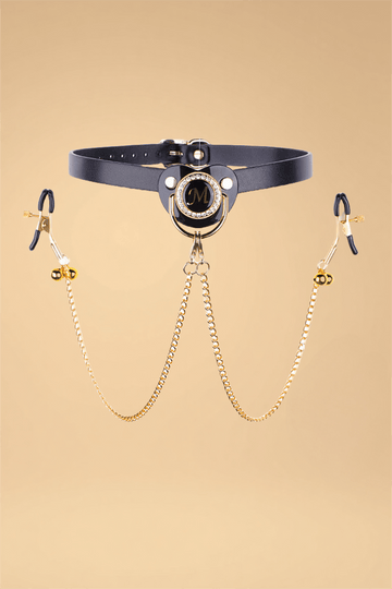 SM Gag & Nipple Clamps Pleasures JC _of_bliiss.love_sexy_lingerie_sexy_costume_trendy_and_latest_designs_seductive_lingerie_November_2024