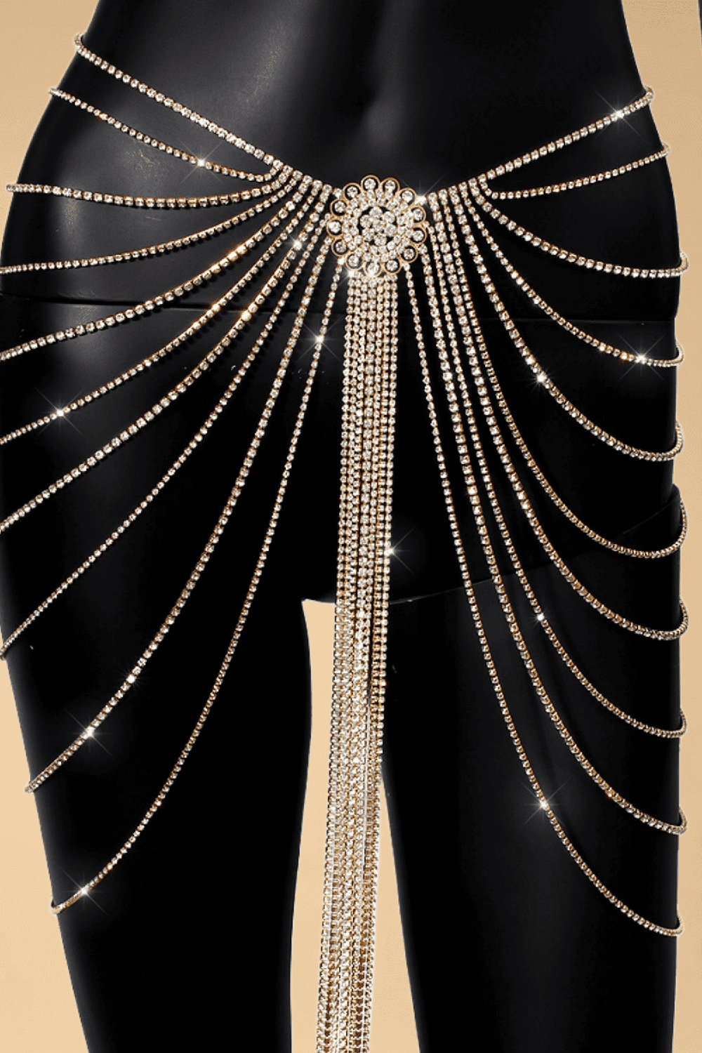 Sparkling Tassel Waist Chain JTBLIISS.LOVE Bodychain, Core
