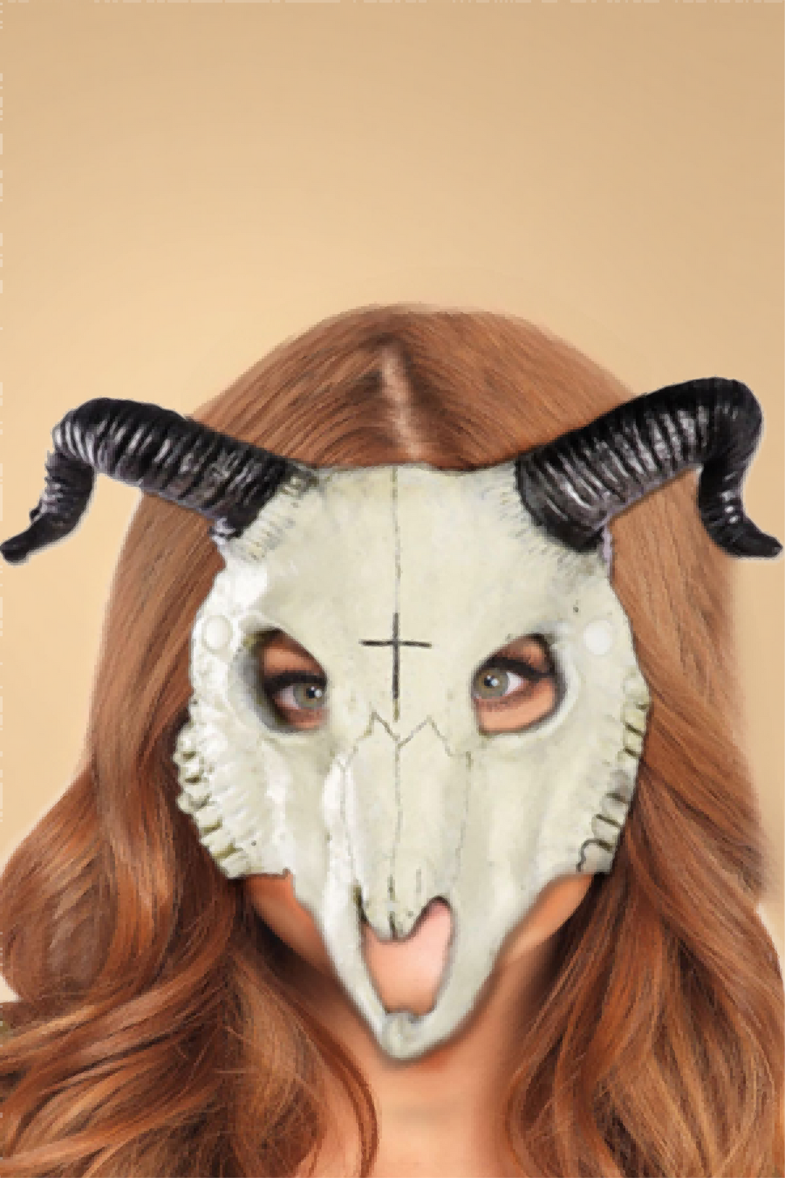 3D Ram Skull Mask Costumes SZ _of_bliiss.love_sexy_lingerie_sexy_costume_trendy_and_latest_designs_seductive_lingerie_November_2024