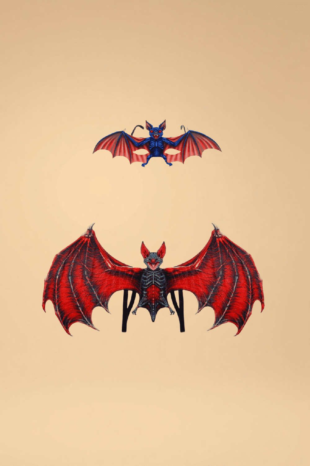 Bat Vampire Wings Set Costumes SZ Red One size fits most _of_bliiss.love_sexy_lingerie_sexy_costume_trendy_and_latest_designs_seductive_lingerie_November_2024