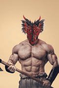 Black and Red Dragon Mask Costumes SZ _of_bliiss.love_sexy_lingerie_sexy_costume_trendy_and_latest_designs_seductive_lingerie_November_2024
