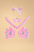 Cat Costume 4-Piece Set Costumes SZ Pink One size fits most _of_bliiss.love_sexy_lingerie_sexy_costume_trendy_and_latest_designs_seductive_lingerie_November_2024