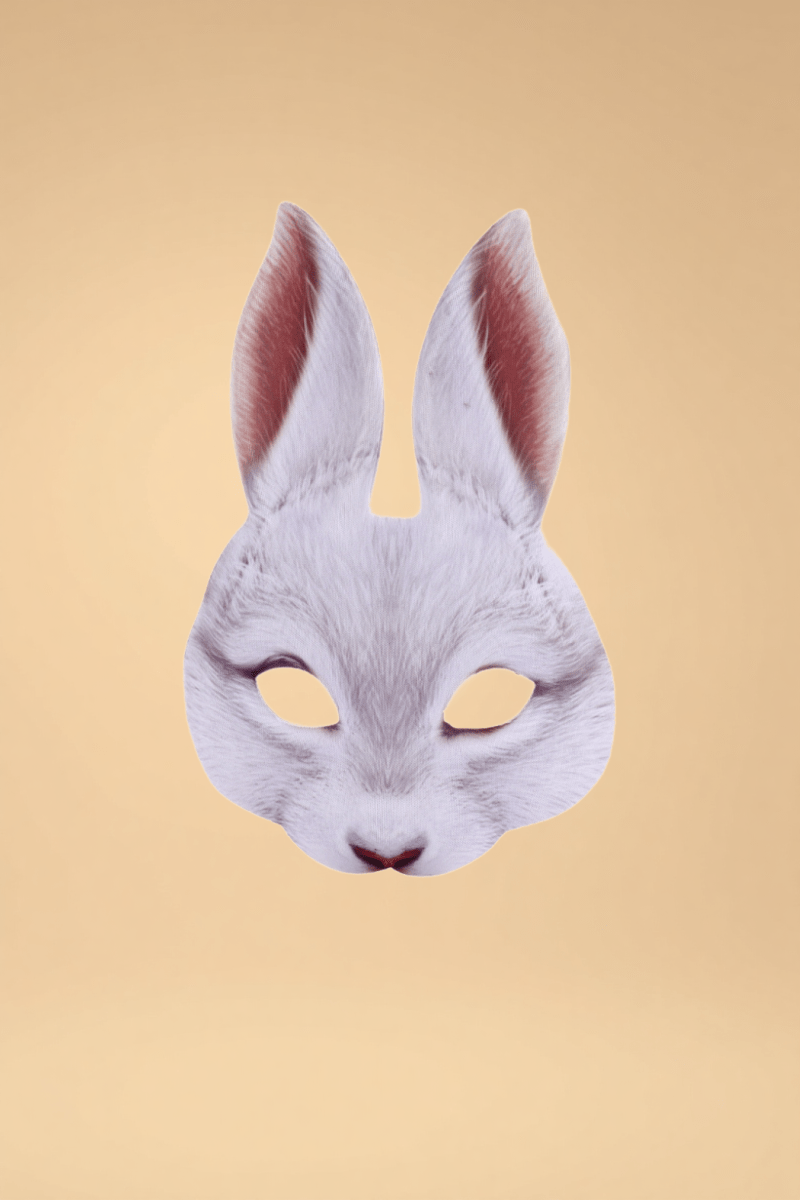 Halloween Lifelike Bunny Mask Costumes SZ White One size fits most _of_bliiss.love_sexy_lingerie_sexy_costume_trendy_and_latest_designs_seductive_lingerie_November_2024