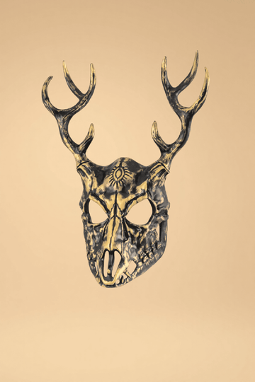 Halloween Ram Skull Mask Costumes SZ Yellow One size fits most _of_bliiss.love_sexy_lingerie_sexy_costume_trendy_and_latest_designs_seductive_lingerie_November_2024