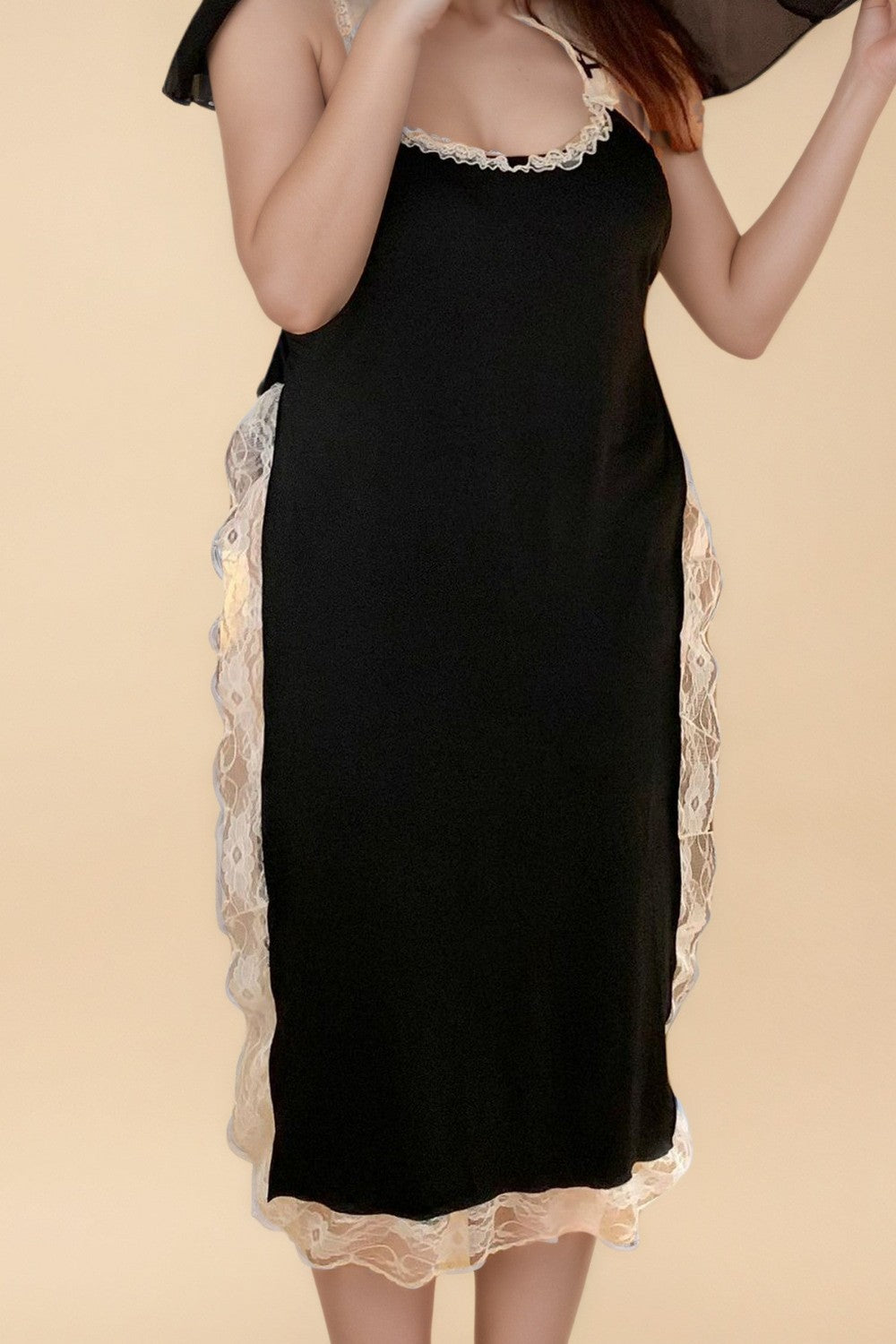 Plus Size Slit Nun Costume Costumes SXJ Black M _of_bliiss.love_sexy_lingerie_sexy_costume_trendy_and_latest_designs_seductive_lingerie_November_2024