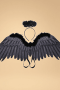Realistic Feather Angel Wings Costumes SZ Black One size fits most _of_bliiss.love_sexy_lingerie_sexy_costume_trendy_and_latest_designs_seductive_lingerie_November_2024