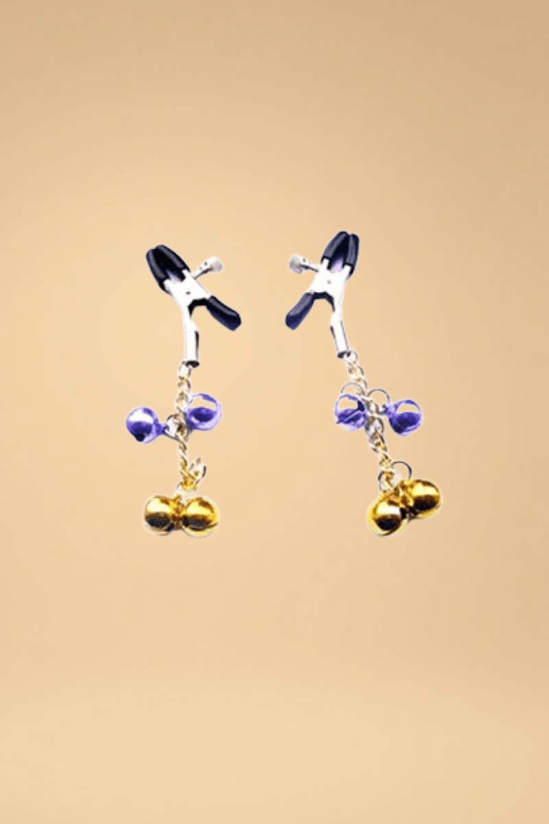 Bell-Adorned Metal Nipple Clamps JCBLIISS.LOVE Nipple Clamps