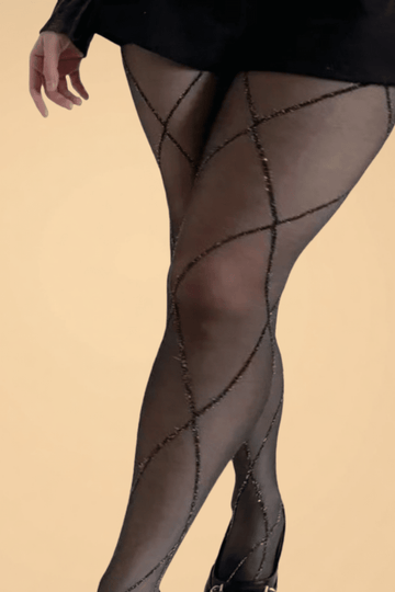 Black Diamond Pattern Rhinestone Stockings Hosiery YL _of_bliiss.love_sexy_lingerie_sexy_costume_trendy_and_latest_designs_seductive_lingerie_November_2024