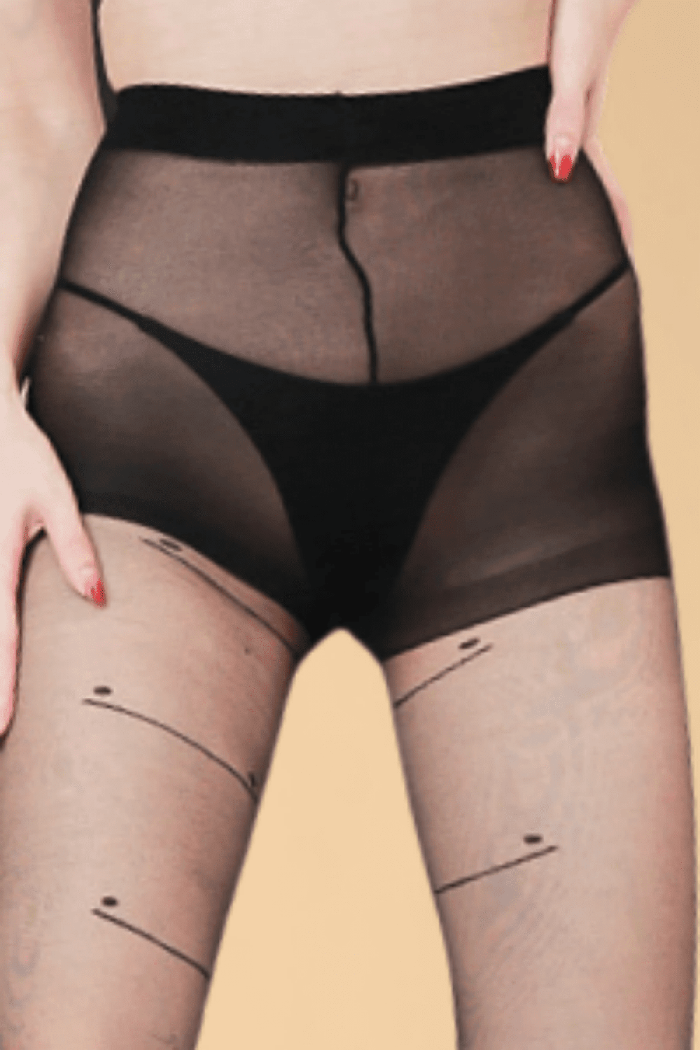 Black Jacquard Tights with Smiley Face Pattern Hosiery YL _of_bliiss.love_sexy_lingerie_sexy_costume_trendy_and_latest_designs_seductive_lingerie_November_2024