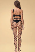 Five-Thread Grid Fishnet Stockings MLYBLIISS.LOVE Fishnet Stockings
