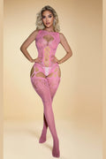 Hollow-Out Fishnet Bodystocking ZSBLIISS.LOVE Bodystocking