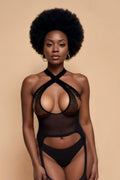 Open Back Fishnet Bodystocking YMSBLIISS.LOVE Bodystocking, Core, Open crotch, Open Cup, Plus Size Hosiery