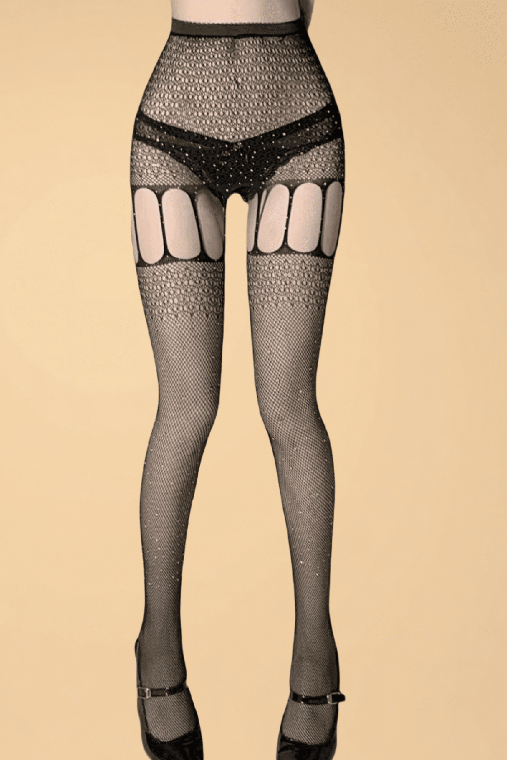 Rhinestone Cutout Garter Stockings Hosiery YL _of_bliiss.love_sexy_lingerie_sexy_costume_trendy_and_latest_designs_seductive_lingerie_November_2024