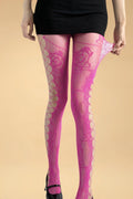 Side-cutout Rose Fishnet Stockings MLYBLIISS.LOVE Fishnet Stockings