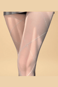 White Diamond Pattern Rhinestone Stockings YLBLIISS.LOVE Pantyhose
