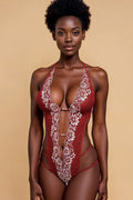 Bold Two-Tone Halter Bra Set GYXYYBLIISS.LOVE Bodysuit, Date Night