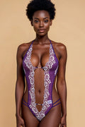 Bold Two-Tone Halter Bra Set GYXYYBLIISS.LOVE Bodysuit, Date Night