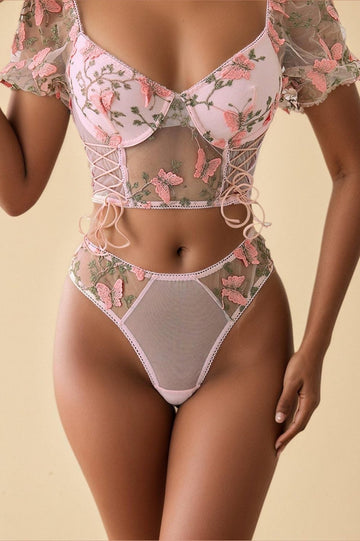 Bra Set with Butterfly Embroidery Lingerie FEM Pink S _of_bliiss.love_sexy_lingerie_sexy_costume_trendy_and_latest_designs_seductive_lingerie_November_2024