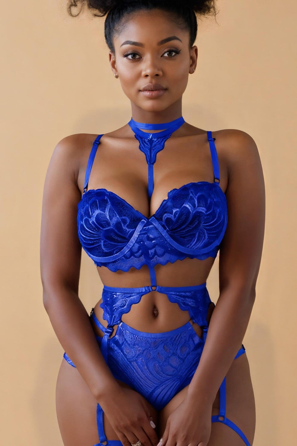 Floral Lace Padded Bra Set GYXYYBLIISS.LOVE bra set, Date Night