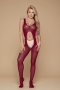 Cut-Out Tight Bodystocking ZSBLIISS.LOVE Bodystocking, Buns out, Crotchless Stocking