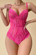 Lace Patchwork Push-Up Bodysuit Lingerie SMX Red S _of_bliiss.love_sexy_lingerie_sexy_costume_trendy_and_latest_designs_seductive_lingerie_November_2024