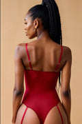 Lace Tie Hollow Teddy FNEBLIISS.LOVE Bodysuit, Date Night