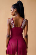 V-Neck Buttoned Slip FNEBLIISS.LOVE Open front, slip