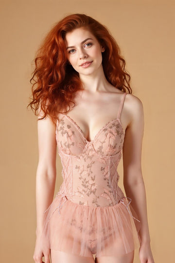 Bridal Tulle Lace Embroidery Dress Set