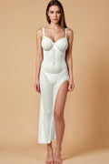 Sheer High-Slit Gown Nightwear SMX _of_bliiss.love_sexy_lingerie_sexy_costume_trendy_and_latest_designs_seductive_lingerie_November_2024