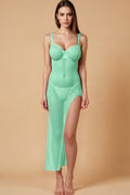 Sheer High-Slit Gown Nightwear SMX _of_bliiss.love_sexy_lingerie_sexy_costume_trendy_and_latest_designs_seductive_lingerie_November_2024