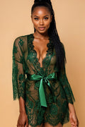 Sheer Lace Peekaboo Robe GYXYYBLIISS.LOVE Casual, Robe