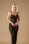 ackless Sheer Leopard Print Long Dress Nightwear SMX Black S _of_bliiss.love_sexy_lingerie_sexy_costume_trendy_and_latest_designs_seductive_lingerie_November_2024