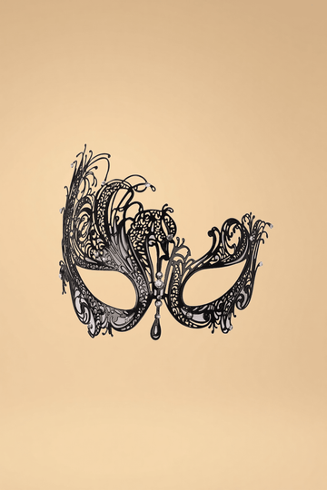 Gold Filigree Masquerade Mask SZBLIISS.LOVE Halloween, Mask