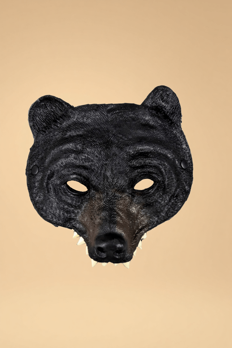 Masquerade Bear Mask Pleasures,Costumes SZ Black One size fits most _of_bliiss.love_sexy_lingerie_sexy_costume_trendy_and_latest_designs_seductive_lingerie_November_2024