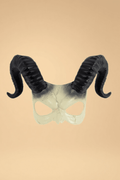 White Devil Horn Mask Pleasures,Costumes SZ White One size fits most _of_bliiss.love_sexy_lingerie_sexy_costume_trendy_and_latest_designs_seductive_lingerie_November_2024