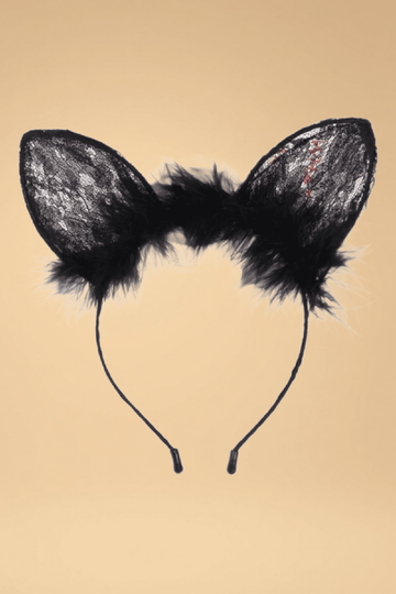 Cute Bunny Ear Headband Pleasures SXJ Black One size fits most _of_bliiss.love_sexy_lingerie_sexy_costume_trendy_and_latest_designs_seductive_lingerie_November_2024