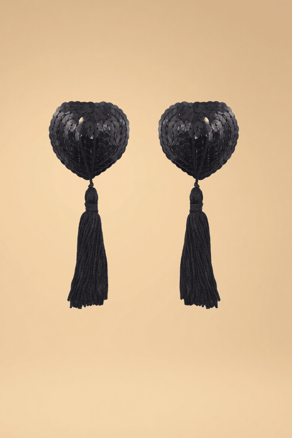 Heart Tassel Nipple Pasties Pleasures YMS Black One size fits most _of_bliiss.love_sexy_lingerie_sexy_costume_trendy_and_latest_designs_seductive_lingerie_November_2024