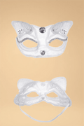 Lace Cat Eye Mask Pleasures SZ White One size fits most _of_bliiss.love_sexy_lingerie_sexy_costume_trendy_and_latest_designs_seductive_lingerie_November_2024