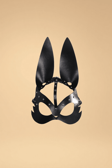 Leather Bunny Mask for Masquerade Ball Pleasures SZ Black One size fits most _of_bliiss.love_sexy_lingerie_sexy_costume_trendy_and_latest_designs_seductive_lingerie_November_2024