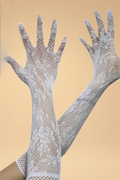 Sheer Elasti Gloves Pleasures ZS White One size fits most _of_bliiss.love_sexy_lingerie_sexy_costume_trendy_and_latest_designs_seductive_lingerie_November_2024