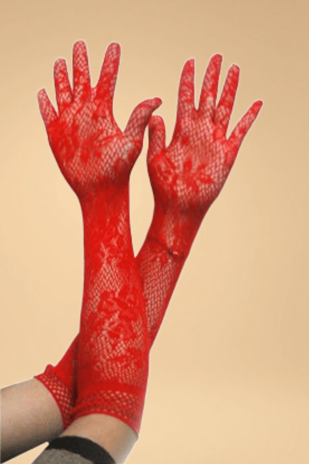 Sheer Elasti Gloves Pleasures ZS Black One size fits most _of_bliiss.love_sexy_lingerie_sexy_costume_trendy_and_latest_designs_seductive_lingerie_November_2024