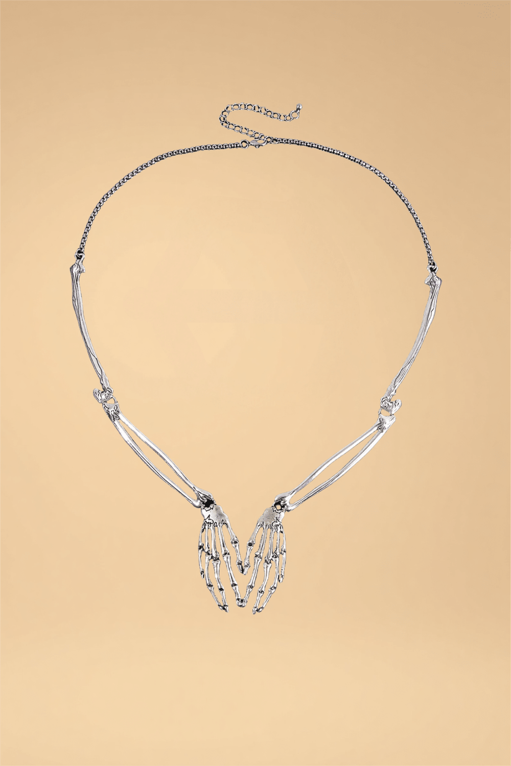 Skeleton Claw Necklace Pleasures SZ Silver One size fits most _of_bliiss.love_sexy_lingerie_sexy_costume_trendy_and_latest_designs_seductive_lingerie_November_2024