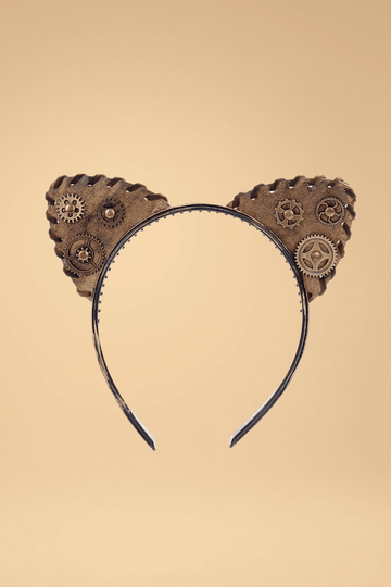 Steampunk Gear Headband Pleasures SZ Coffee One size fits most _of_bliiss.love_sexy_lingerie_sexy_costume_trendy_and_latest_designs_seductive_lingerie_November_2024