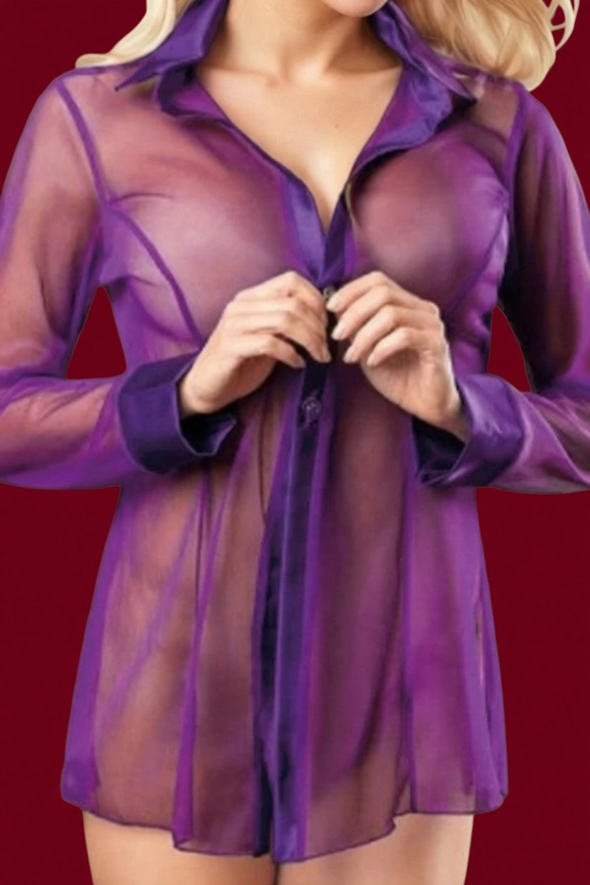 Purple & Black Shirt 2-Piece Bundle