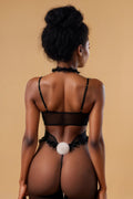 Lace Strappy Sheer Bunny Costume SXJBLIISS.LOVE Bodysuit, Bunny, Plus Size Costume