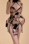 Butterfly Embroidered Chinese Cheongsam Costume costume SXJ _of_bliiss.love_sexy_lingerie_sexy_costume_trendy_and_latest_designs_seductive_lingerie_November_2024