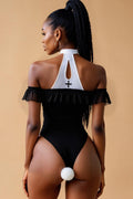 Open-Cup Crotchless Nun Costume SXJBLIISS.LOVE Core, Core costume, nun, Plus Size Costume