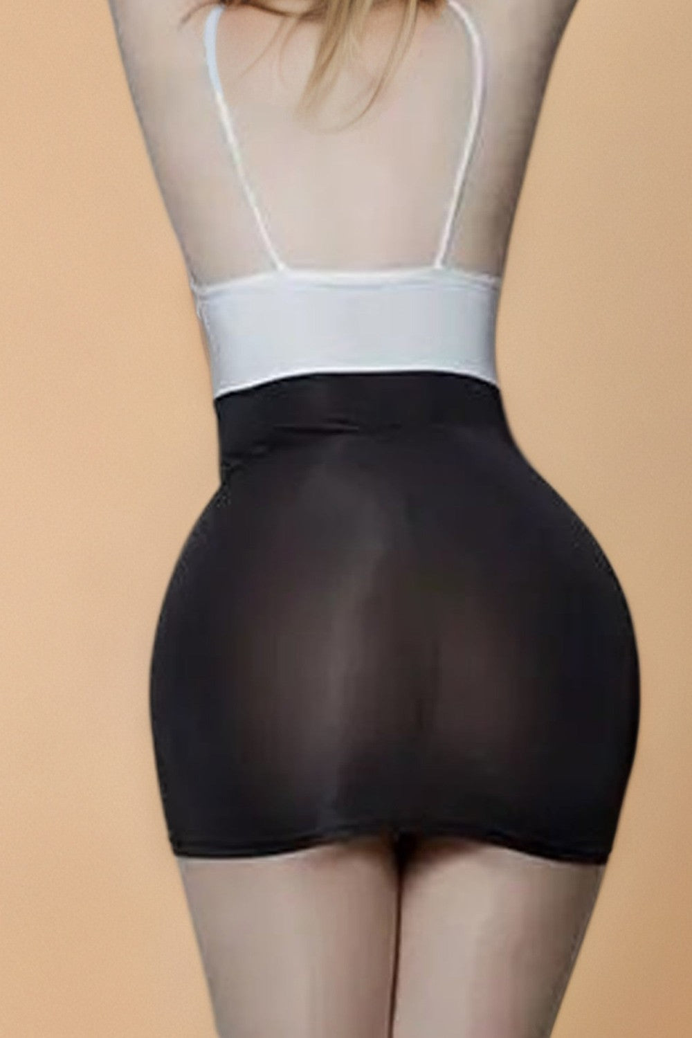 Sheer Deep V-Neck Lace-Up Office-Inspired Costume costume SXJ _of_bliiss.love_sexy_lingerie_sexy_costume_trendy_and_latest_designs_seductive_lingerie_November_2024