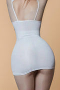 Sheer Deep V-Neck Lace-Up Office-Inspired Costume costume SXJ _of_bliiss.love_sexy_lingerie_sexy_costume_trendy_and_latest_designs_seductive_lingerie_November_2024