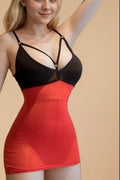 Sheer Deep V-Neck Lace-Up Office-Inspired Costume costume SXJ _of_bliiss.love_sexy_lingerie_sexy_costume_trendy_and_latest_designs_seductive_lingerie_November_2024